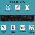 MEDHA D.J. PLUS DX-1005 PROFESSIONAL POWERFULL MOSFET AMPLIFIER WITH COOLING FAN INBUILT 700 W AV Power Amplifier  (Black) - Image 3